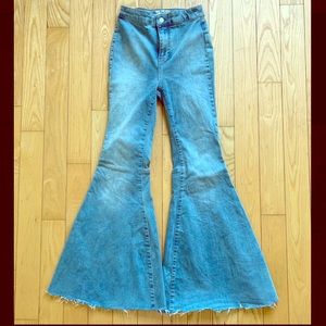 Free People Just Float On Flare Jeans Size 26